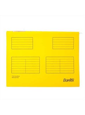 BANTEX SUSPENSION FILE A4 YELLOW (25pcs)