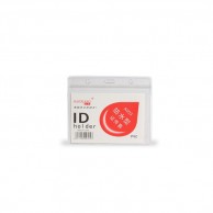 ID CARD HOLDER CLEAR PVC 11.5X9.4CM
