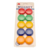 MULTICOLORED MAGNETS FOR WHITEBOARD 3CM 10PCS