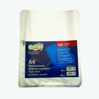 GROOVY SHEET PROTECTORS A4 40MIC CRYSTAL CLEAR 100PCS 305X235MM (HOLDS UP TO 40SHEETS)