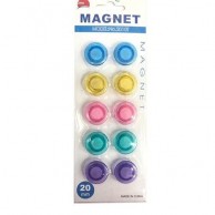 MAGNETS MULTICOLORED SMALL 20MM 10PCS (2010)