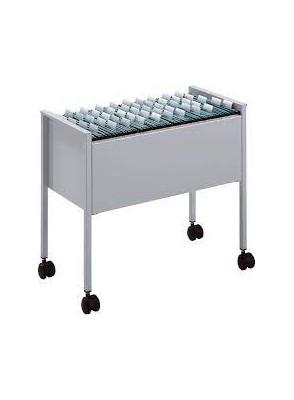 Durable A4 Suspension File Trolley Metal Grey (FOR APPROX. 80PCS)