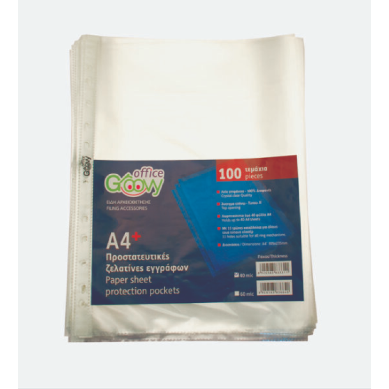 groovy-sheet-protectors-a4-40mic-crystal-clear-100pcs-305x235mm-holds-up-to-40sheets