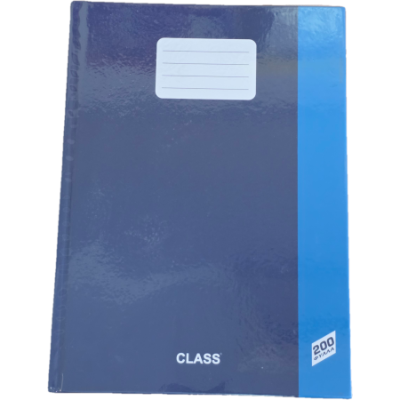CLASS A4 HARD COVER BOOK 200 PAGES