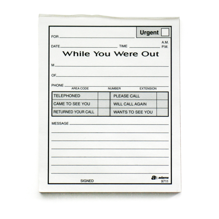 while-you-were-out-pad