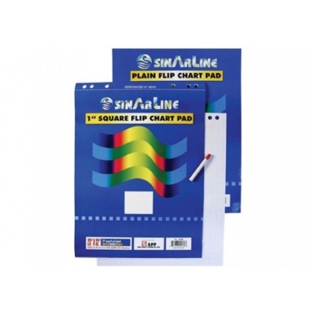 SINARLINE PLAIN FLIP CHART PAD A1 (25SHEETS)
