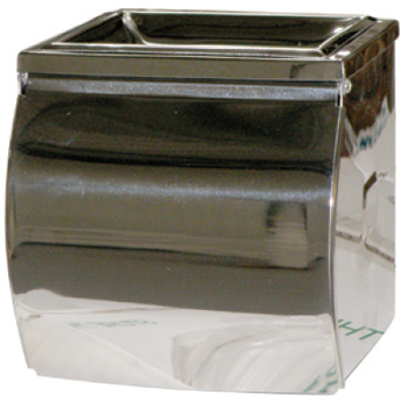 TOILET PAPER DISP.STAINLESS STEEL SINGLE