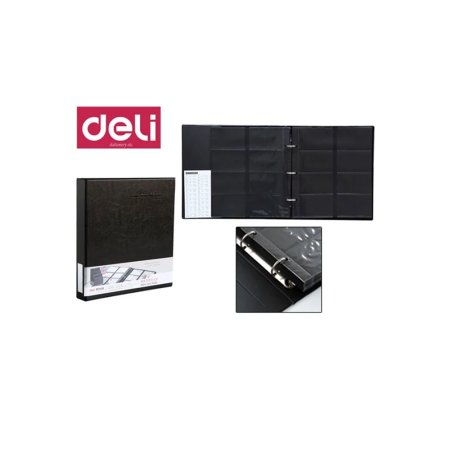 DELI 2RING NAME CARD HOLDER FOR 480 CARDS