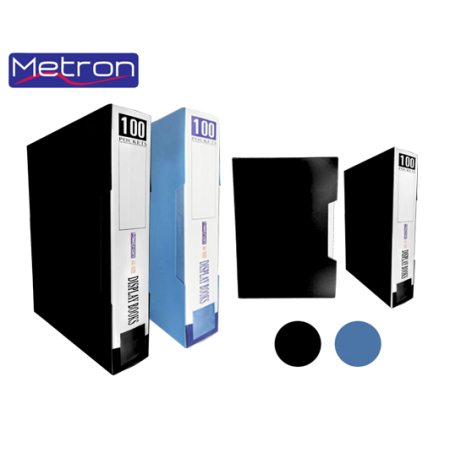 METRON CLEAR BOOK A4 100 POCKETS