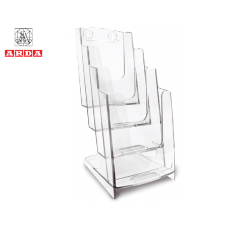 ARDA ACRYLIC DISPLAY STAND 1/3 A4 4 LAYERS