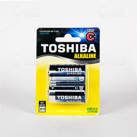 TOSHIBA BATTERIES LR14 (C) ALKALINE MEDIUM 2PCS