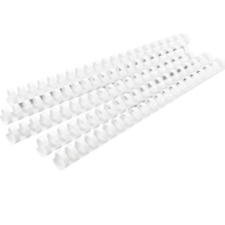 OPUS BINDING COMB 10MM 60SHEETS WHITE 100PCS