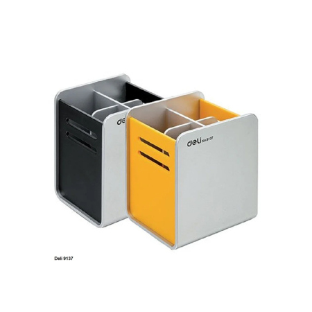 DELI PEN CUP PLASTIC 9X8X11CM