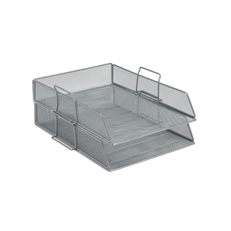 METAL TRAY SINGLE SILVER