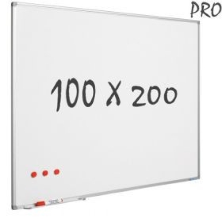 DOUBLE SIDED WHITE BOARD 100X200 MDF AL.FRAMED