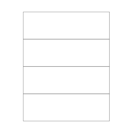 SOREX LABELS A4 192X61 100SH WHITE