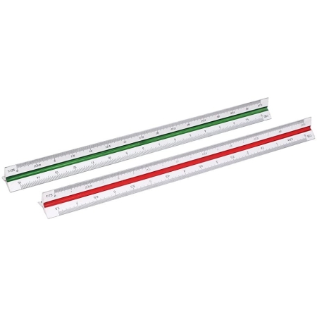 SCALE RULER ARCHITECT 30CM 1:20-1:125 ADORO SPADI
