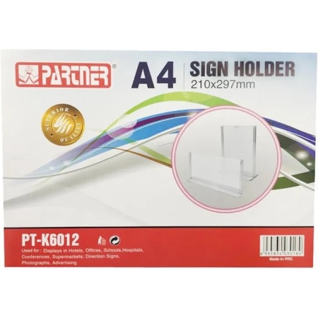 ACRYLIC STAND T-SHAPE A4 LANDSCAPE