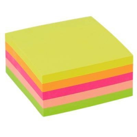 GROOVY STICKY NOTE CUBE RAINBOW 51X51MM 250SH