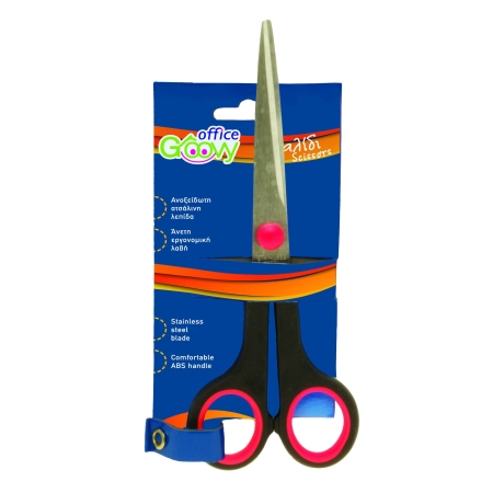 GROOVY SCISSOR 18CM STAINLESS STEEL ABS HANDLE