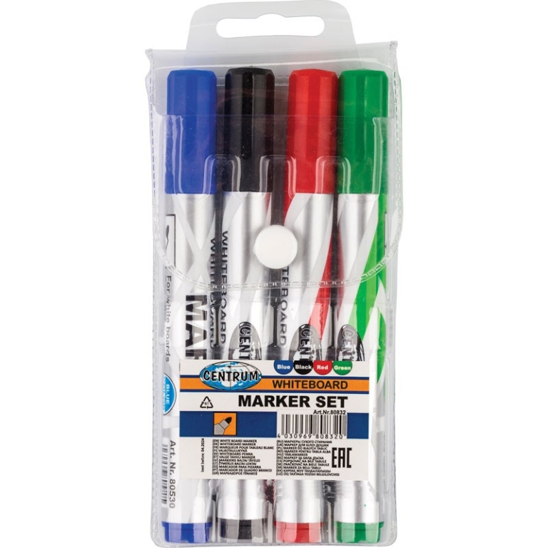 centrum-set-of-4-whiteboard-markers-1xbk-bl-r-g