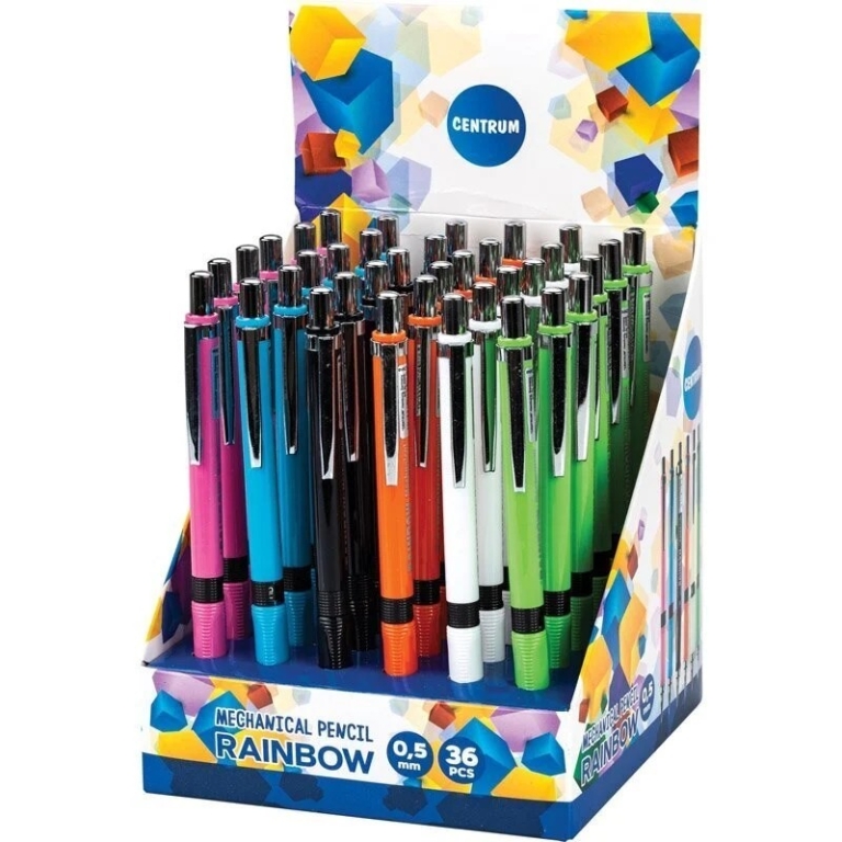 centrum-rainbow-mechanical-pencil-0-5mm-with-eraser-multicolor