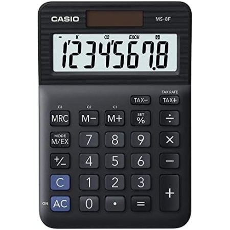 CASIO CALCULATOR 8DIGITS 10.1X14.8CM (2WAY POWER)