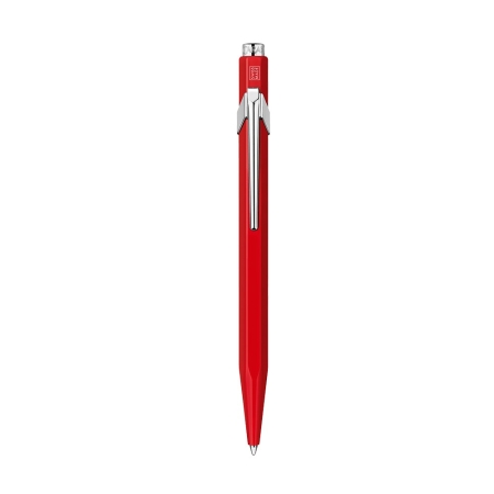CDA 849 CLASSIC RED BALLPOINT METALLIC PEN BLUE INK M (849.070)