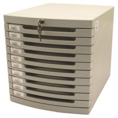 GROOVY CABINET 10DR WITH LOCK US-28K