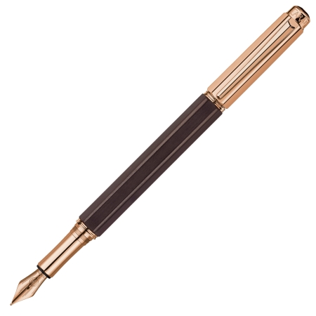 CDA VARIUS EBONY PINK-GOLD PLATED FOUNTAIN PEN (4490.142)