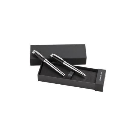 CERRUTI 1881 NS5550BP-Set Zoom Classic Black (ballpoint pen & fountain pen)