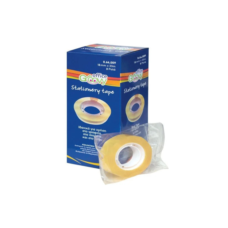groovy-clear-tape-18mmx33m-8pcs-pack