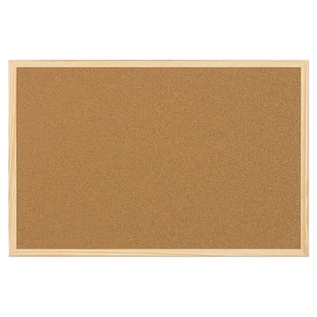 CORK BOARD 40X60CM WOODEN FRAMED