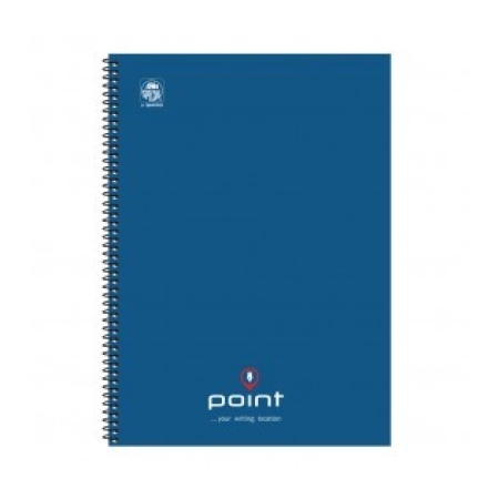 POINT A4 NOTEBOOK SPIRAL HARD COVER 180P 3SUBS (4543-21)