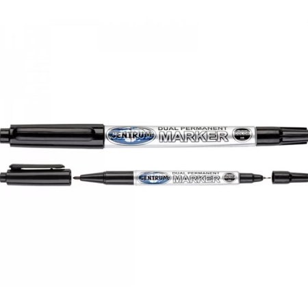 CENTRUM TWIN PERMANENT MARKER BLACK 0.5/2MM