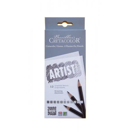 ARTIST STUDIO DRAWING GRAPHITE PENCILS (12PCS)