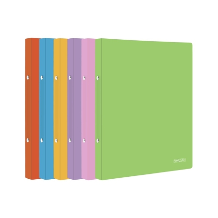 METRON 2-RING FILE A5 PASTEL COLORS 19X26X2CM (6/PACK)