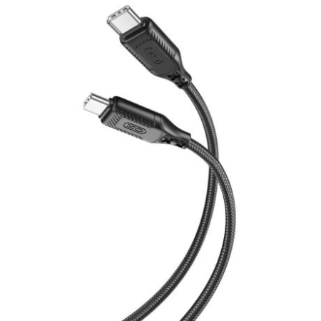 XO NB Q236B CHARGING CABLE TYPE C IN TYPE C 60W BLACK