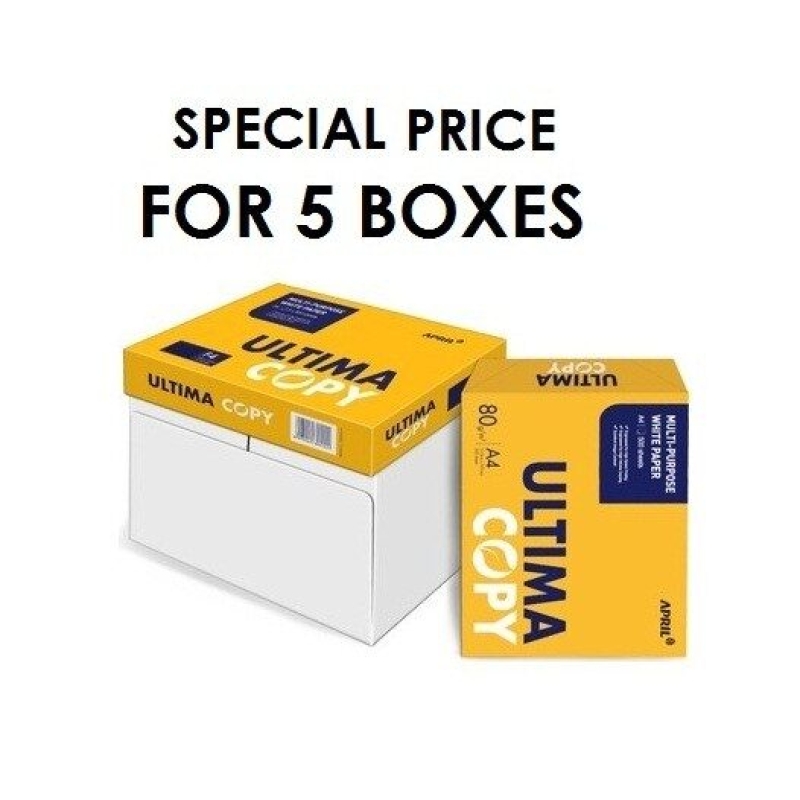 ULTIMA COPY PAPER A4 80GSM (5 BOXES OF 5 REAMS) – Officeteq LTD