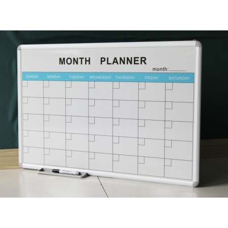 MONTHLY PLANNER WHITE BOARD ALUMINIUM FRAME