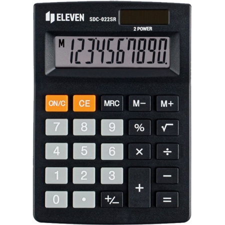 ELEVEN SMALL CALCULATOR 10 DIGITS BK 9X13CM SDC022SR