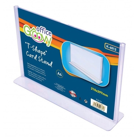 ACRYLIC STAND T-SHAPE A4 LANDSCAPE