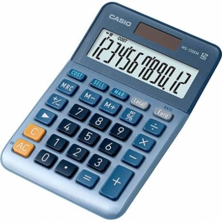 CASIO CALCULATOR MS-120EM 14.9X10.1CM 12DIGITS