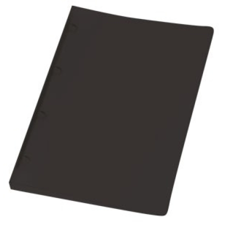TYPO A4 PP RING BINDER 4-RING 4CM BLACK (10/PACK)