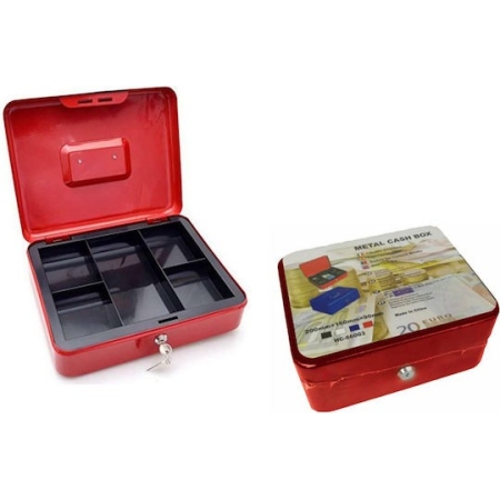 CASH BOX W/KEY LOCK 6 15X12X8CM"