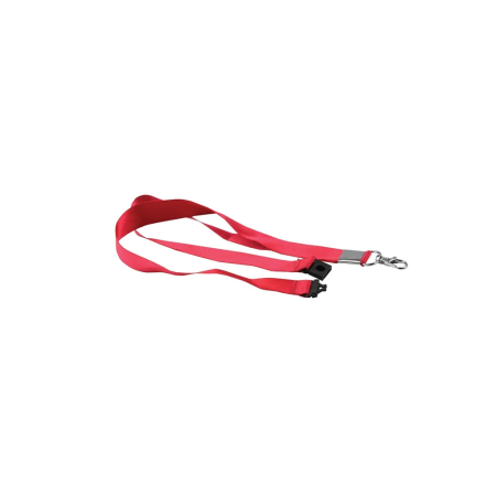 FOROFIS RED LANYARD NAME BUDGE CORD WITH METAL CLIP 45CM