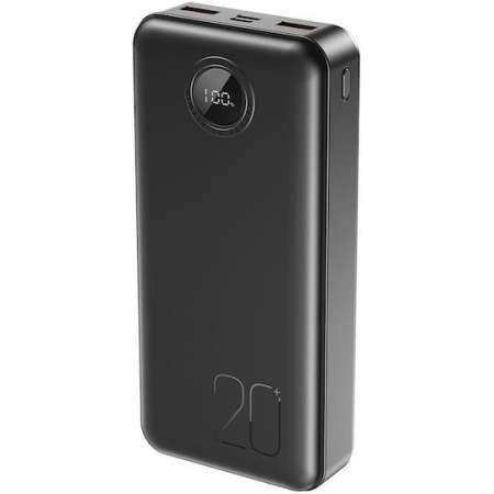 XO PR239 POWERBANK QC3.0 22.5W+PDW20W WITH SCREEN 20000MAH BLACK