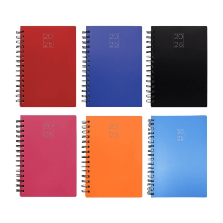 DIARY 2026 DAY BY DAY SPIRAL 14X21CM PP SOFT COVER 520233