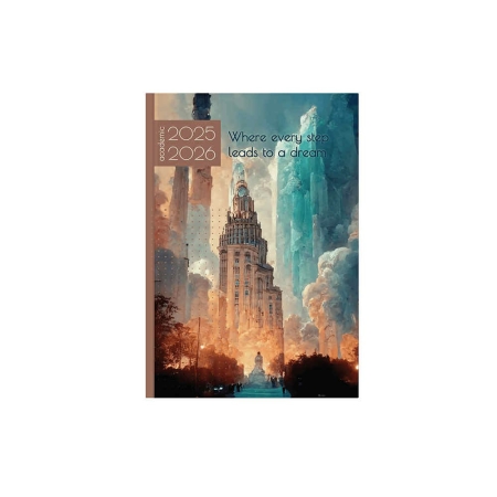 DIARY 2026 WEEKLY ACADEMIC 14X21CM DREAM CITY 571235