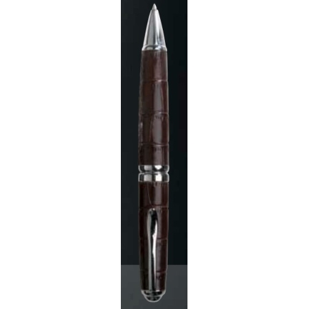 CERRUTI 1881 BROWN LEATHER BALLPOINT PEN
